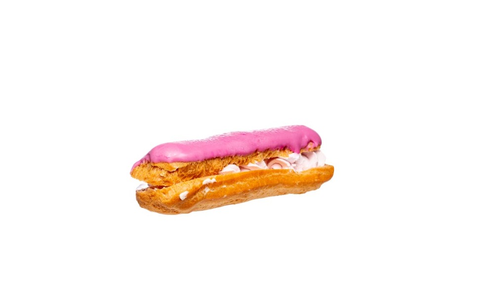 Ecler cu crema si glazura de fructe de padure Ecler cu crema si glazura de fructe de padure