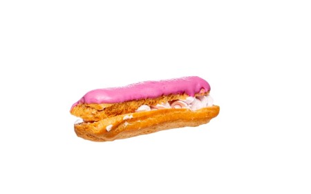 Ecler cu crema si glazura de fructe de padure Ecler cu crema si glazura de fructe de padure