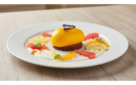 Mousse exotic de iaurt cu yuzu 